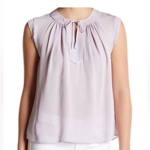 Rebecca Taylor pale lavender silk Blouse 6